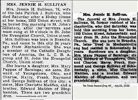 Sullivan, Mrs. Jennie H